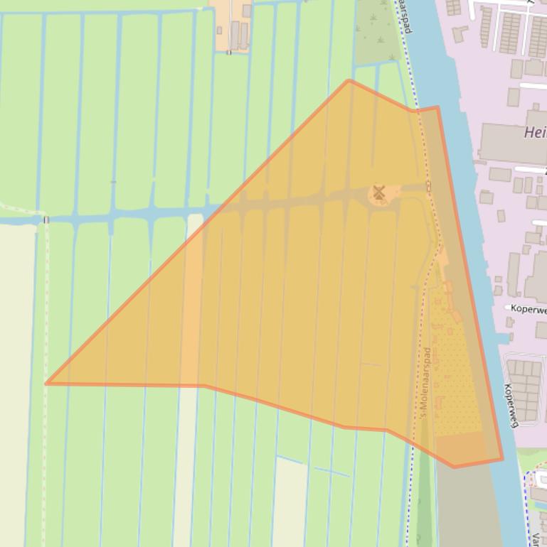 Kaart van postcodegebied 2401NZ.