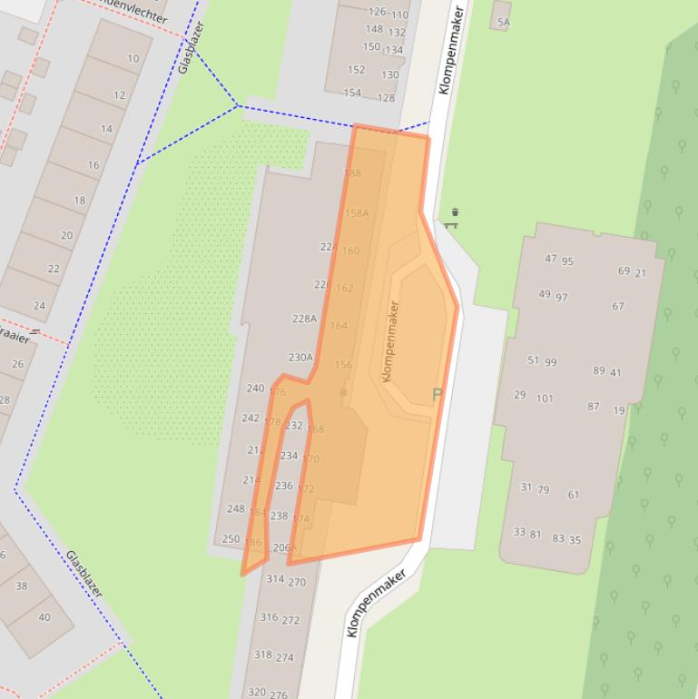 Kaart van postcodegebied 2401PR.