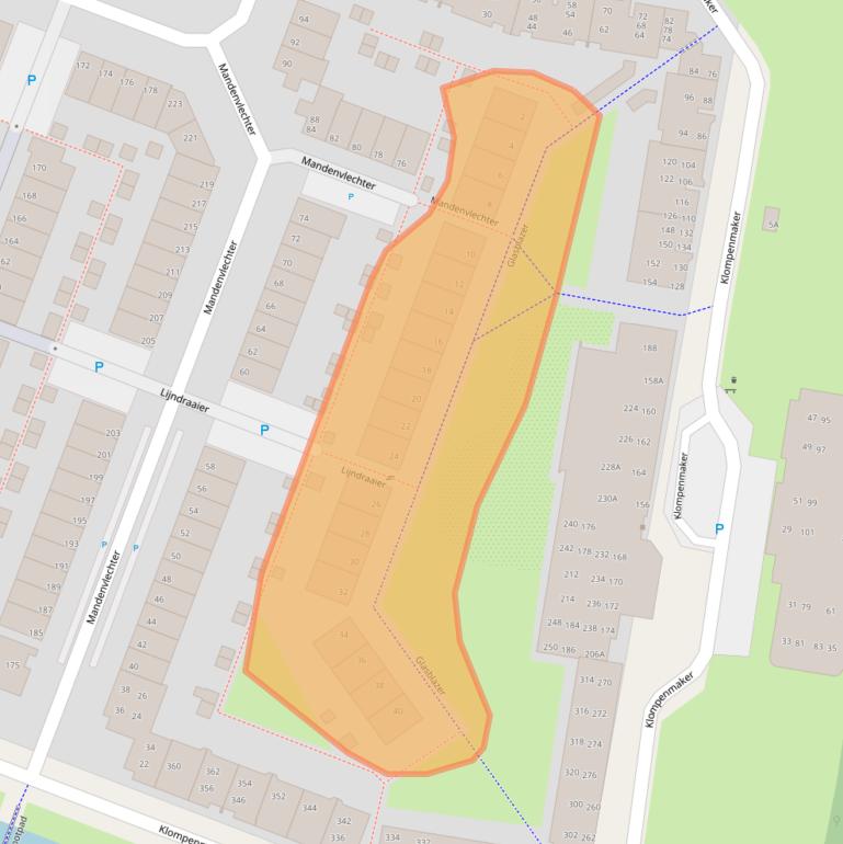 Kaart van postcodegebied 2401PX.