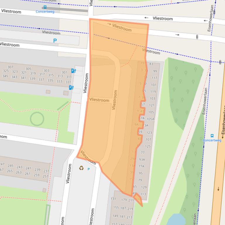 Kaart van postcodegebied 2401VA.