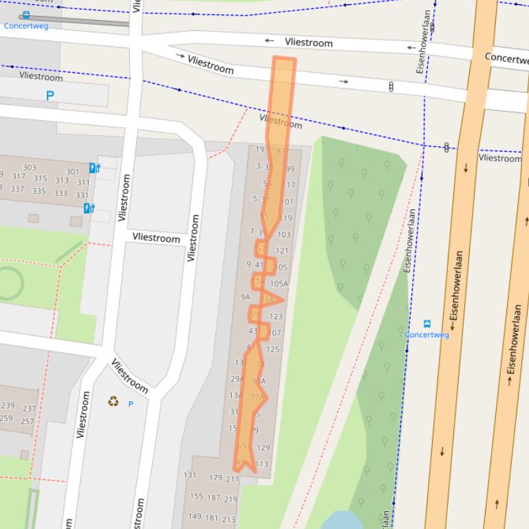 Kaart van postcodegebied 2401VB.