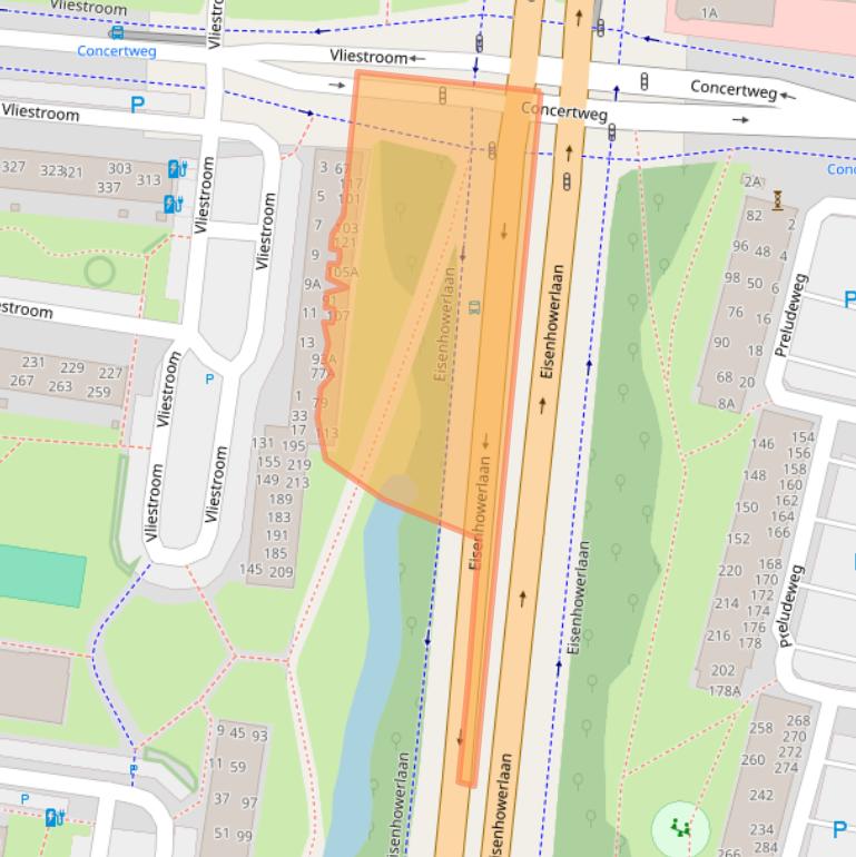 Kaart van postcodegebied 2401VC.