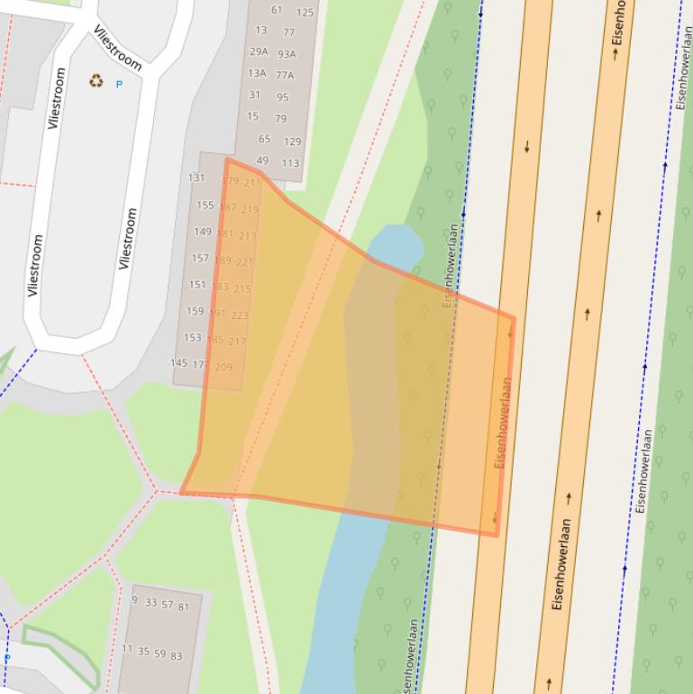 Kaart van postcodegebied 2401VE.