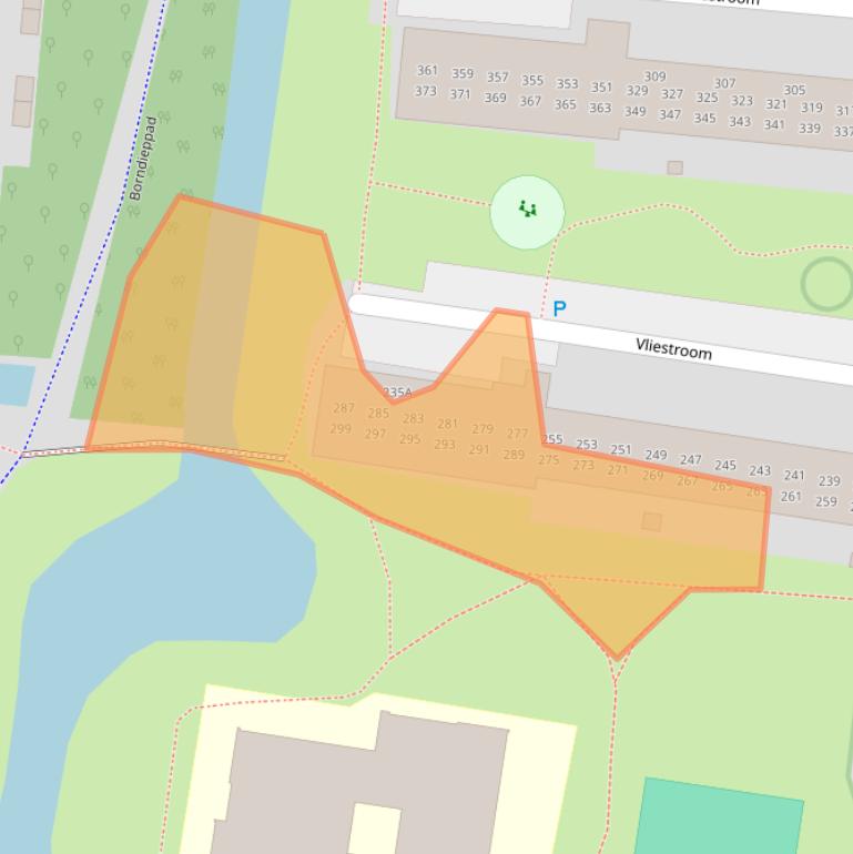 Kaart van postcodegebied 2401VH.