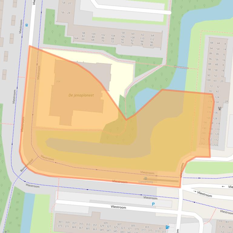 Kaart van postcodegebied 2401VP.