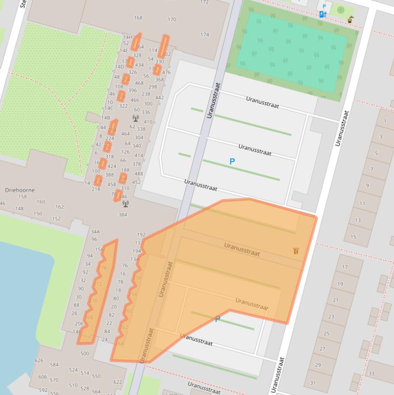 Kaart van postcodegebied 2402AM.