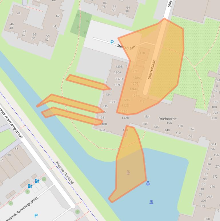 Kaart van postcodegebied 2402BA.