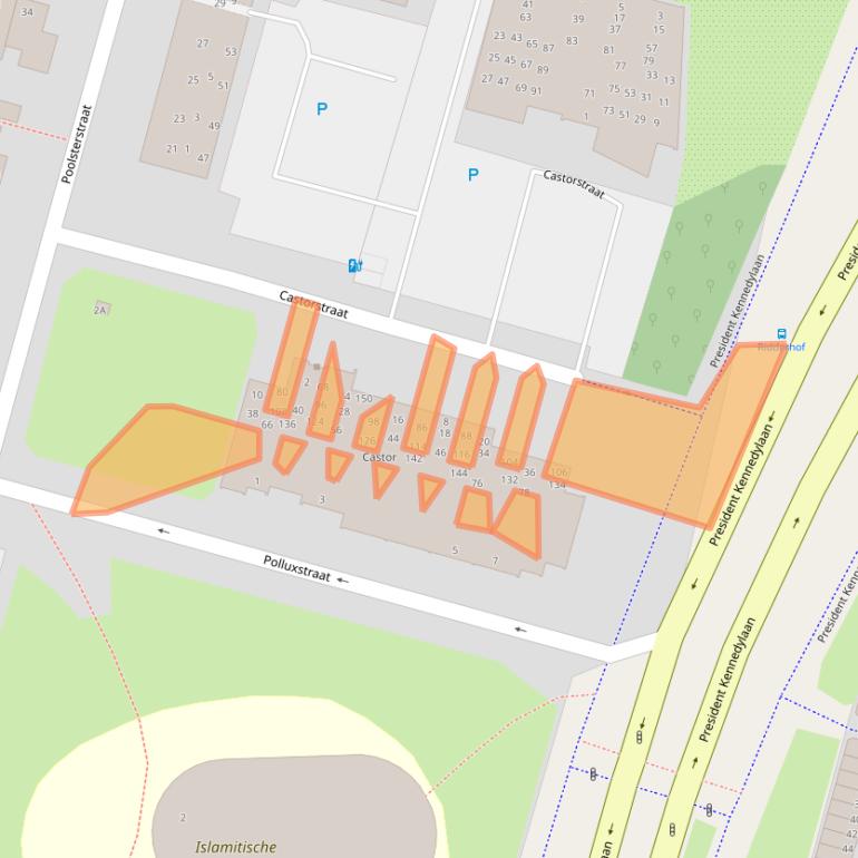 Kaart van postcodegebied 2402BW.