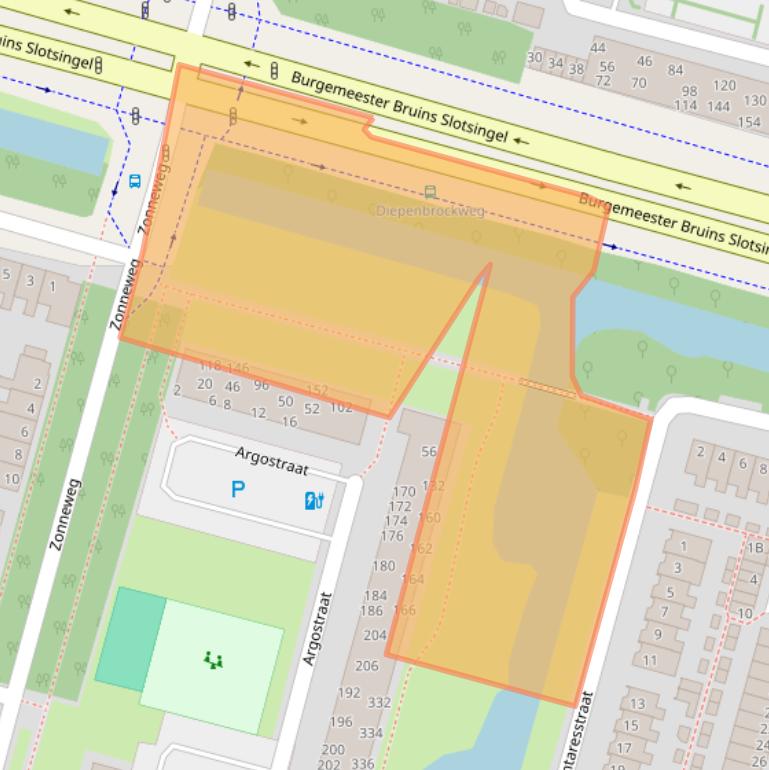 Kaart van postcodegebied 2402CB.