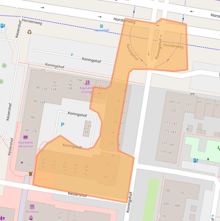 Kaart van postcodegebied 2402CZ.