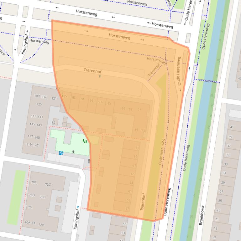 Kaart van postcodegebied 2402DR.