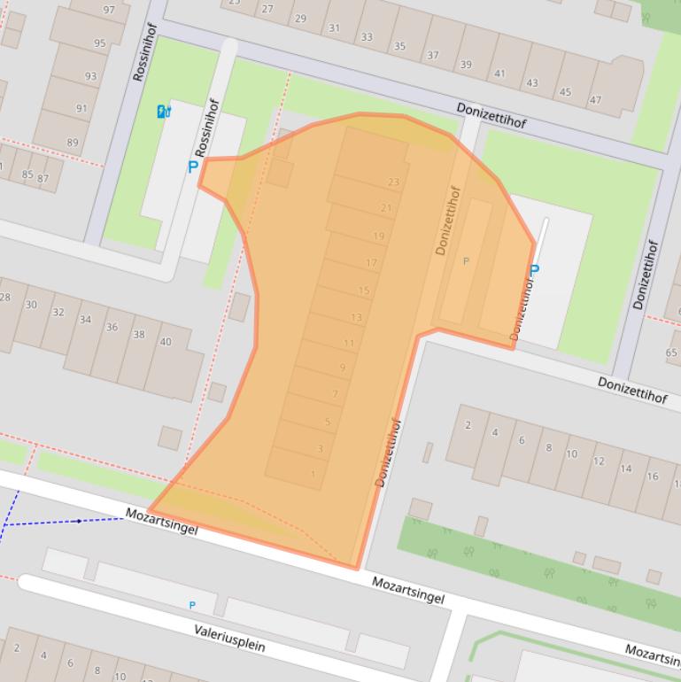 Kaart van postcodegebied 2402EH.