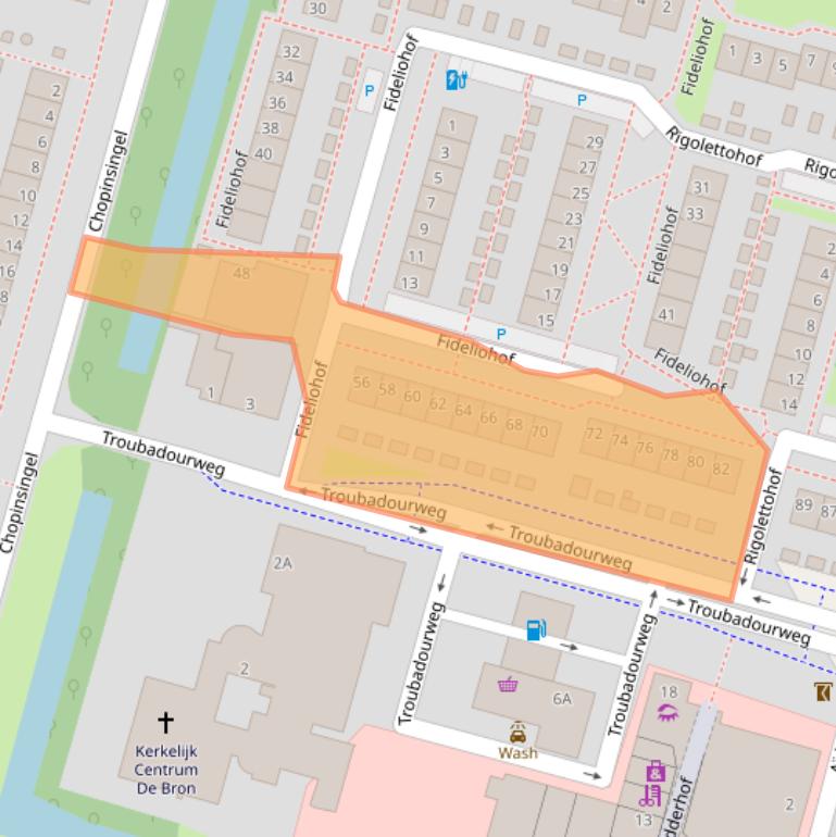 Kaart van postcodegebied 2402ET.