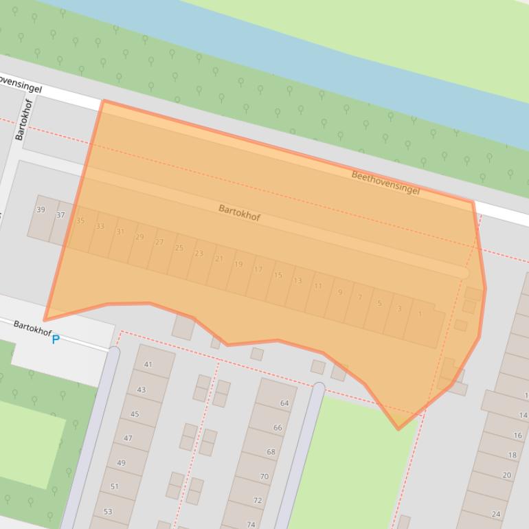 Kaart van postcodegebied 2402GC.