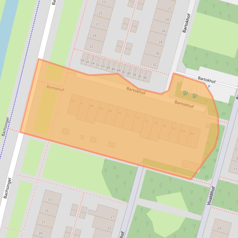 Kaart van postcodegebied 2402GG.