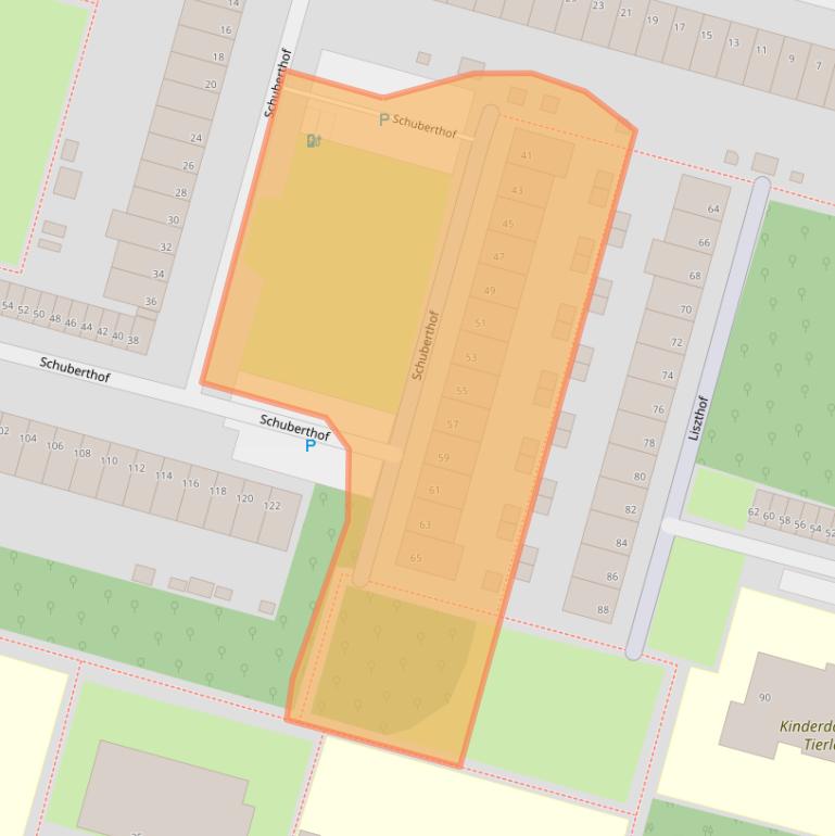 Kaart van postcodegebied 2402GJ.