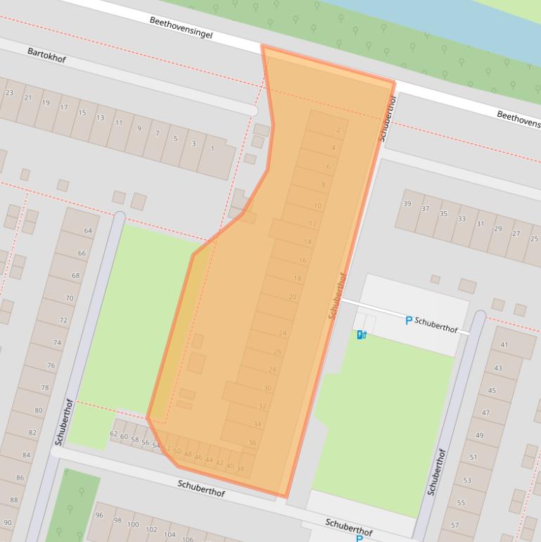 Kaart van postcodegebied 2402GK.