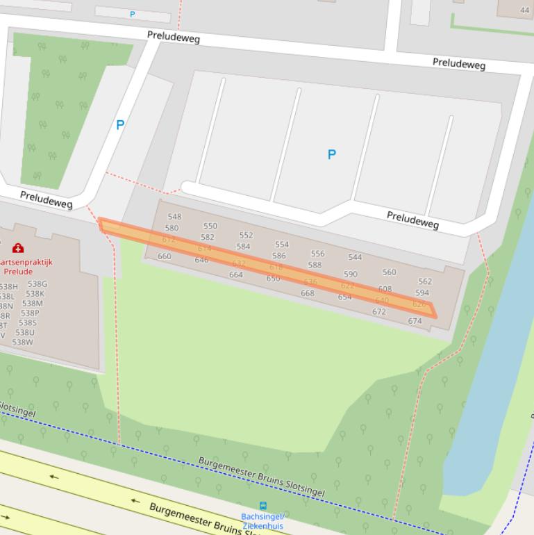 Kaart van postcodegebied 2402HV.