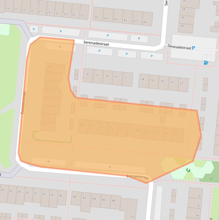 Kaart van postcodegebied 2402JB.