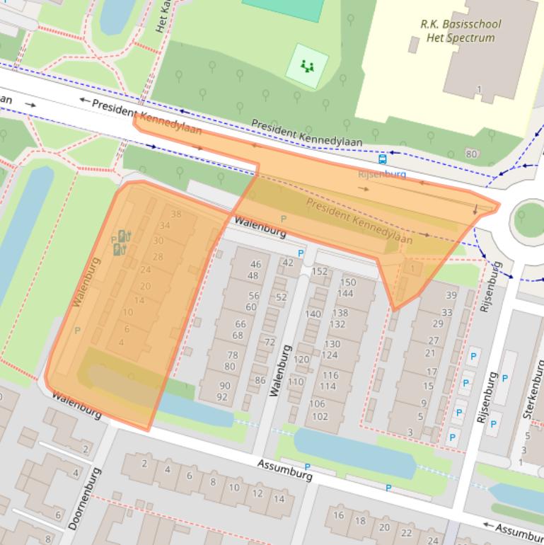 Kaart van postcodegebied 2402KA.