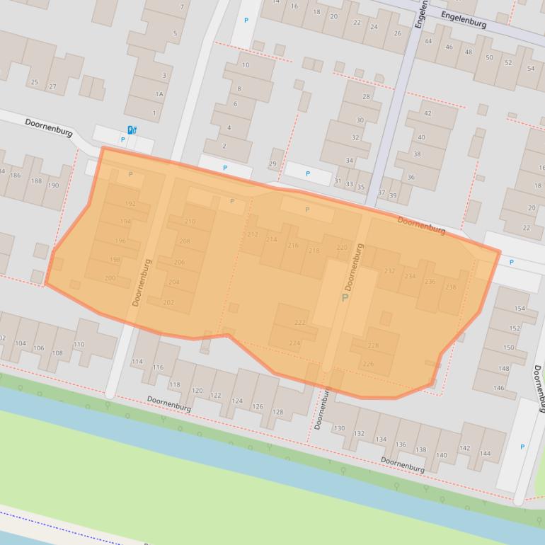 Kaart van postcodegebied 2402KK.