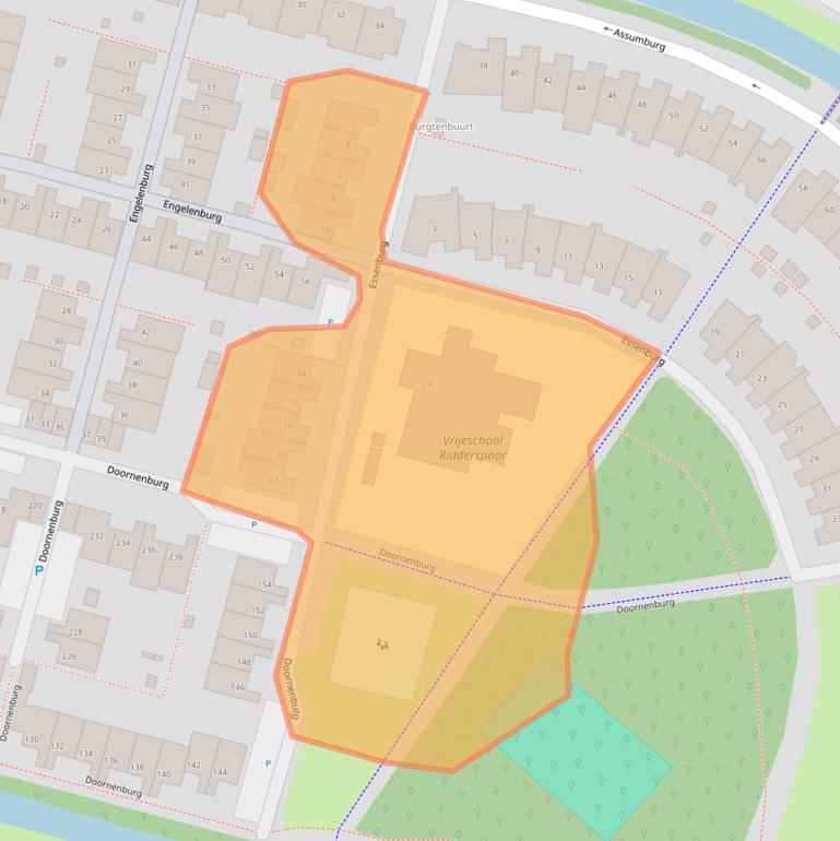 Kaart van postcodegebied 2402KP.