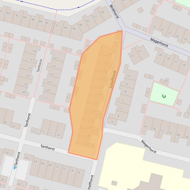 Kaart van postcodegebied 2402LE.