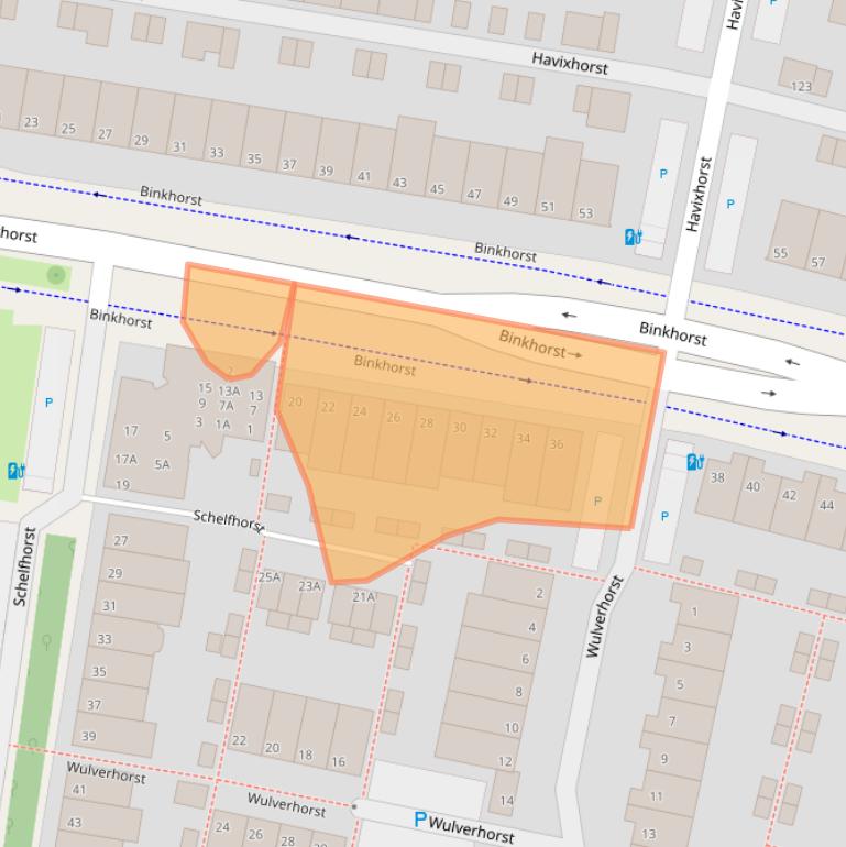 Kaart van postcodegebied 2402MA.