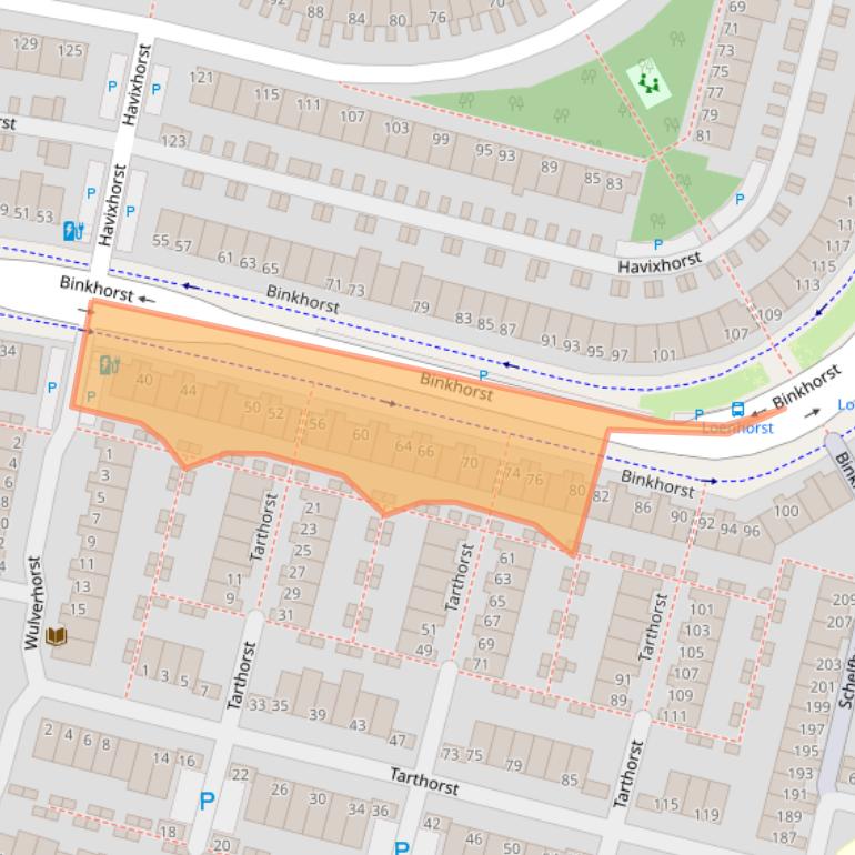 Kaart van postcodegebied 2402MB.