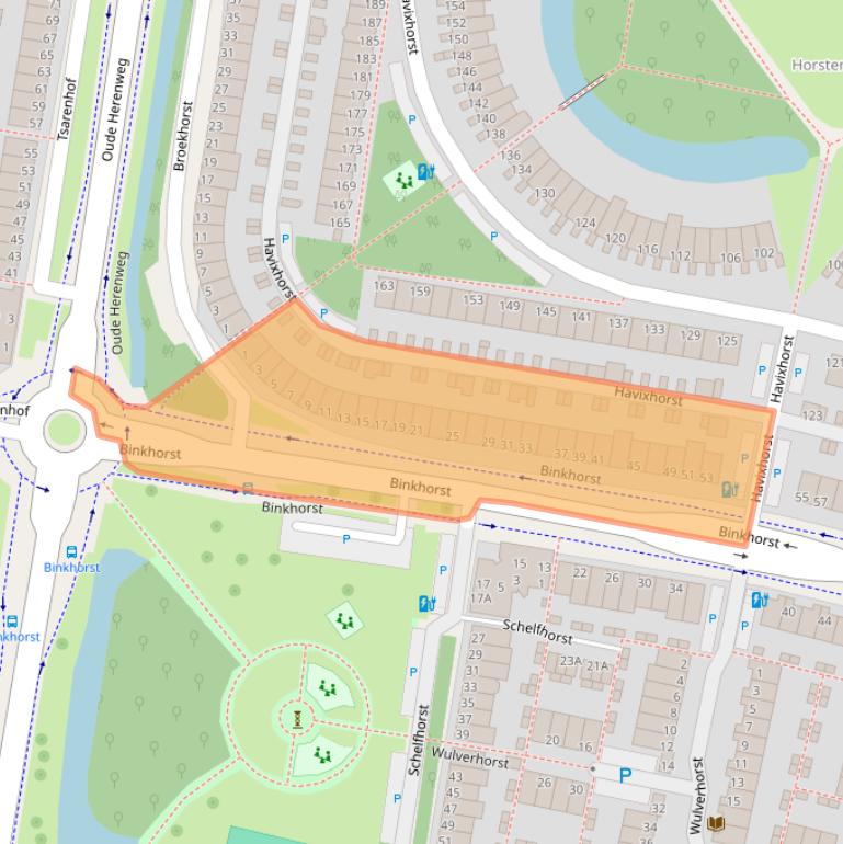 Kaart van postcodegebied 2402MD.