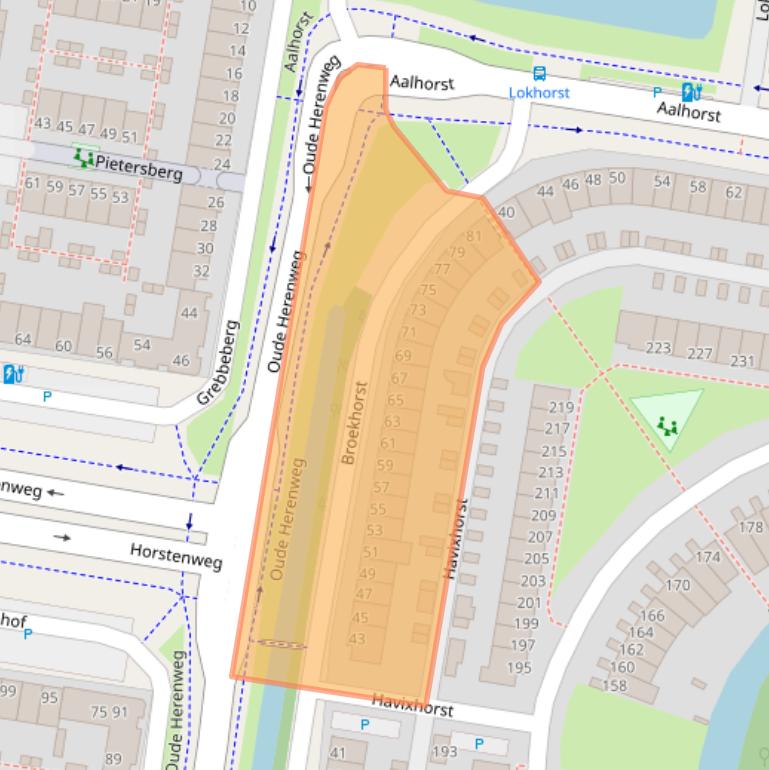 Kaart van postcodegebied 2402MJ.