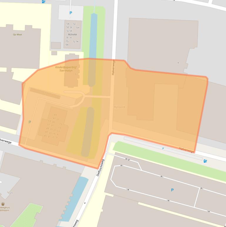 Kaart van postcodegebied 2402NK.