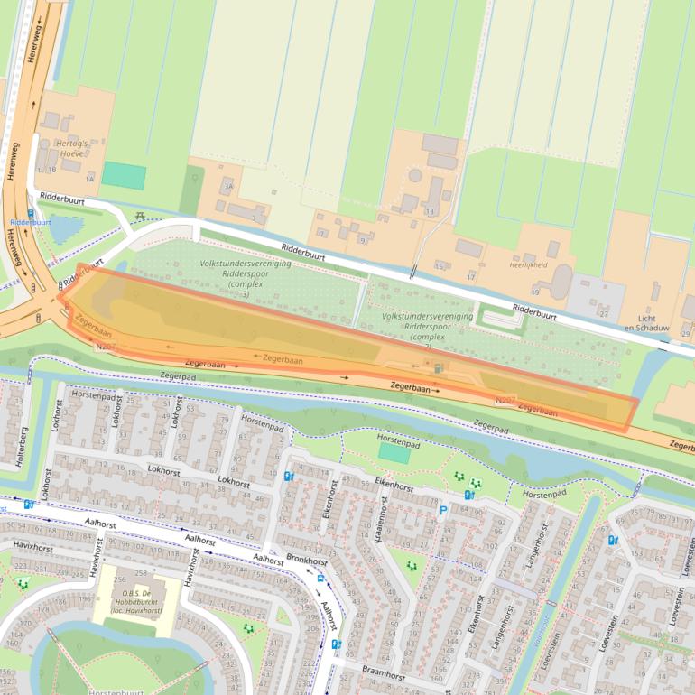 Kaart van postcodegebied 2402NL.