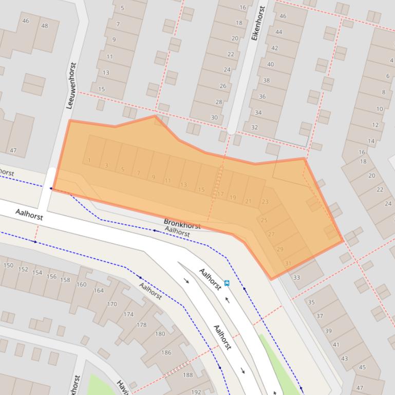 Kaart van postcodegebied 2402PB.