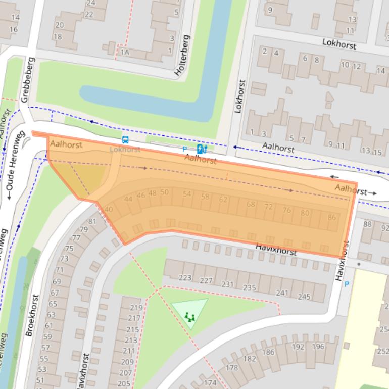 Kaart van postcodegebied 2402PE.