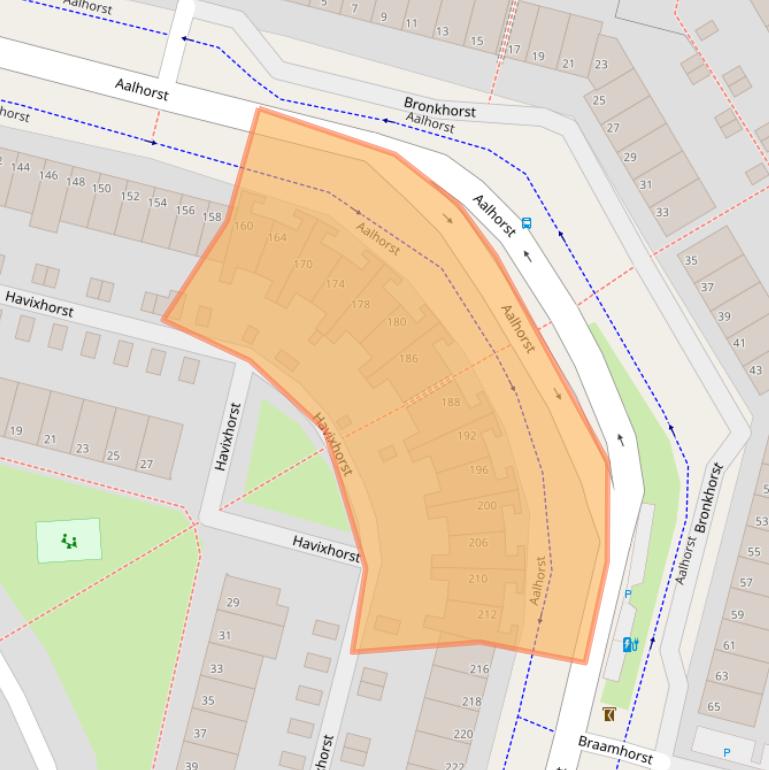 Kaart van postcodegebied 2402PH.