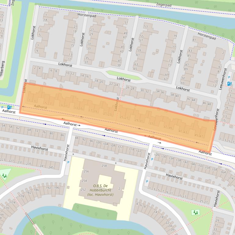 Kaart van postcodegebied 2402PL.