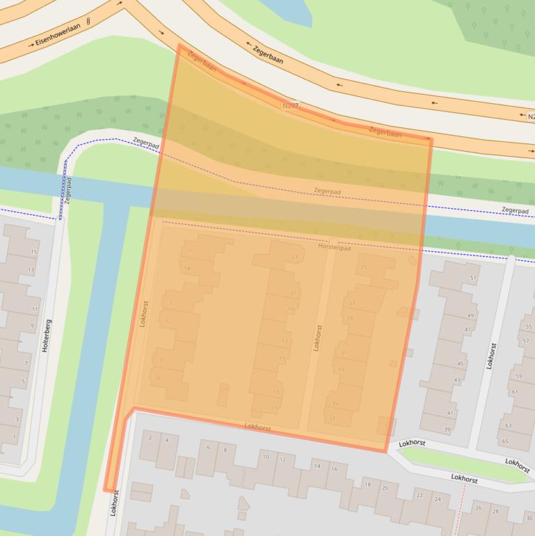 Kaart van postcodegebied 2402PP.