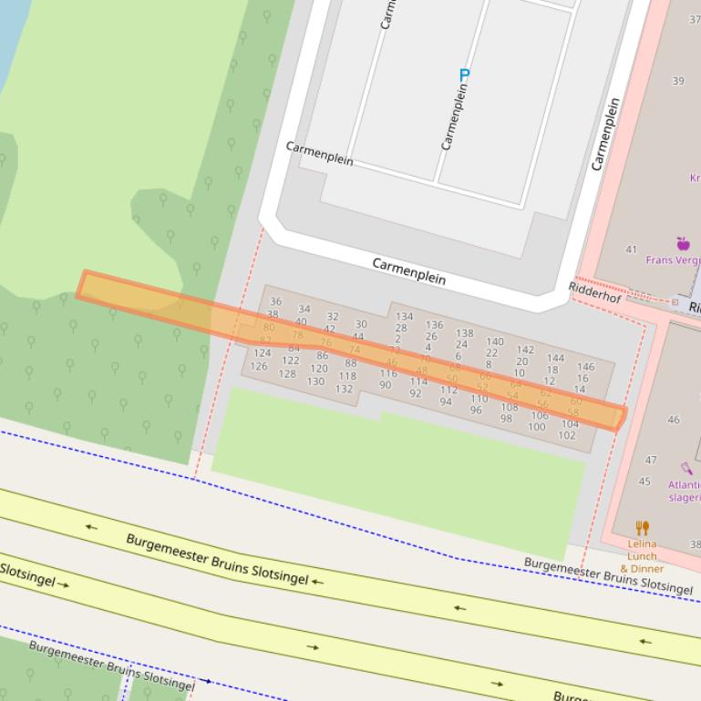 Kaart van postcodegebied 2402SV.