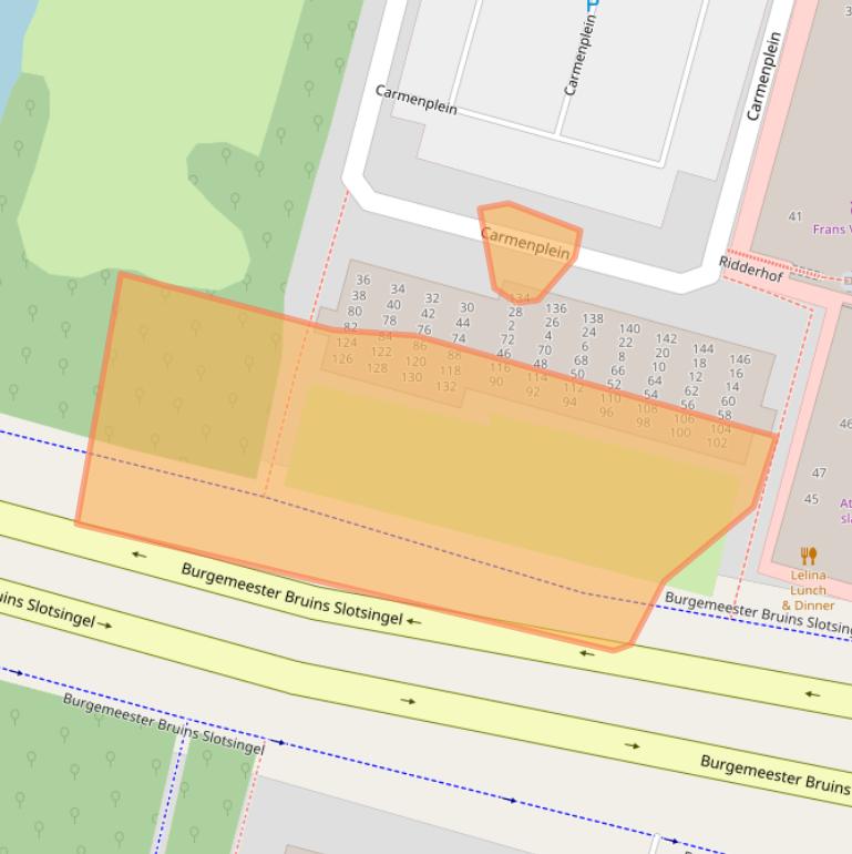 Kaart van postcodegebied 2402SW.