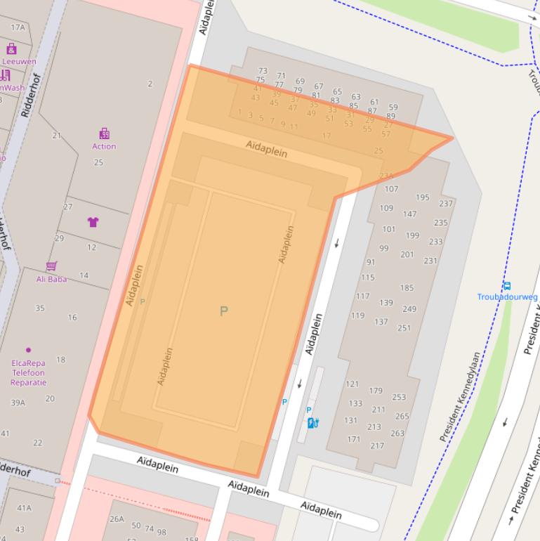 Kaart van postcodegebied 2402SX.