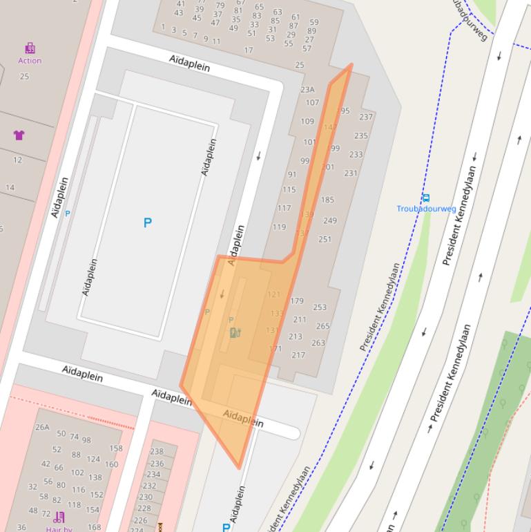 Kaart van postcodegebied 2402TB.