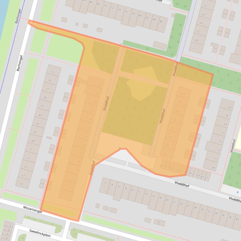 Kaart van postcodegebied 2402VD.