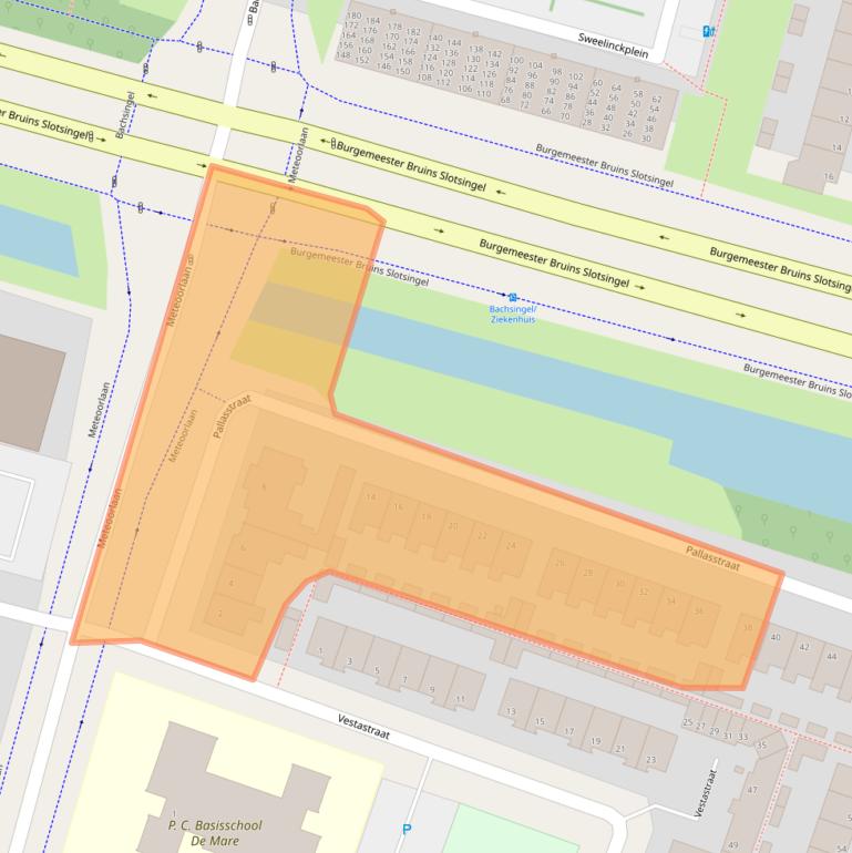 Kaart van postcodegebied 2402VP.