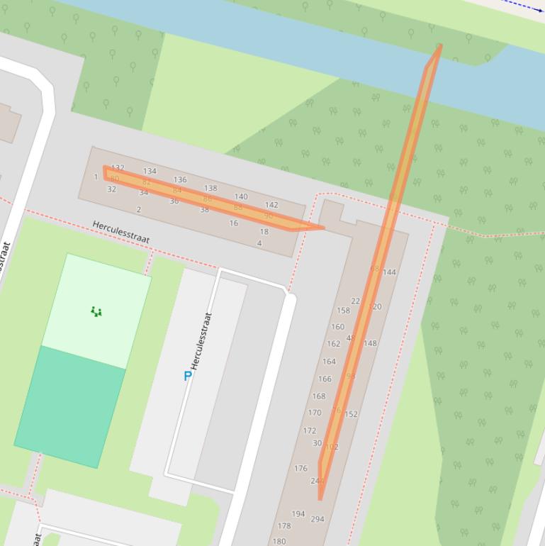 Kaart van postcodegebied 2402VT.