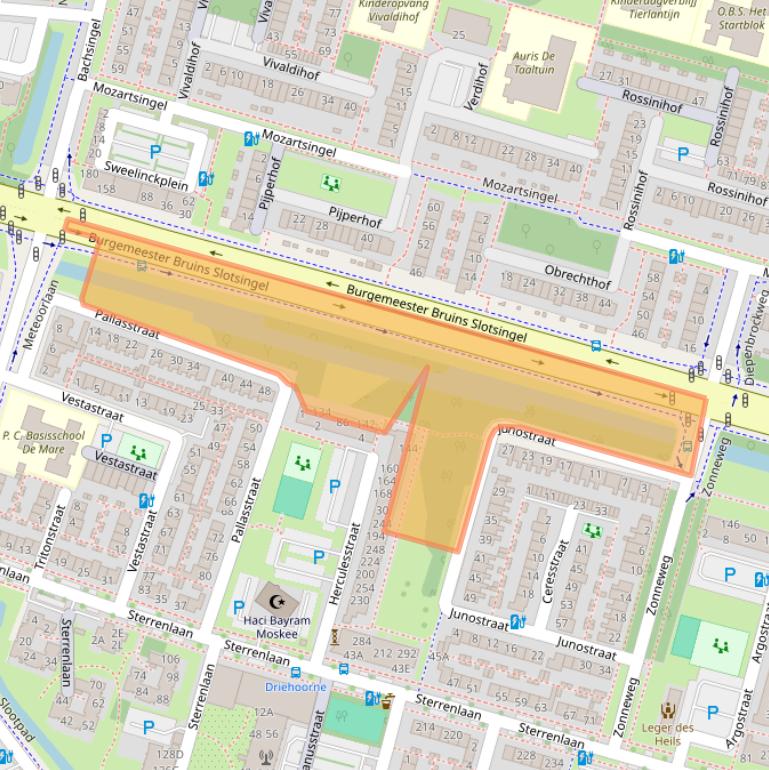 Kaart van postcodegebied 2402VV.