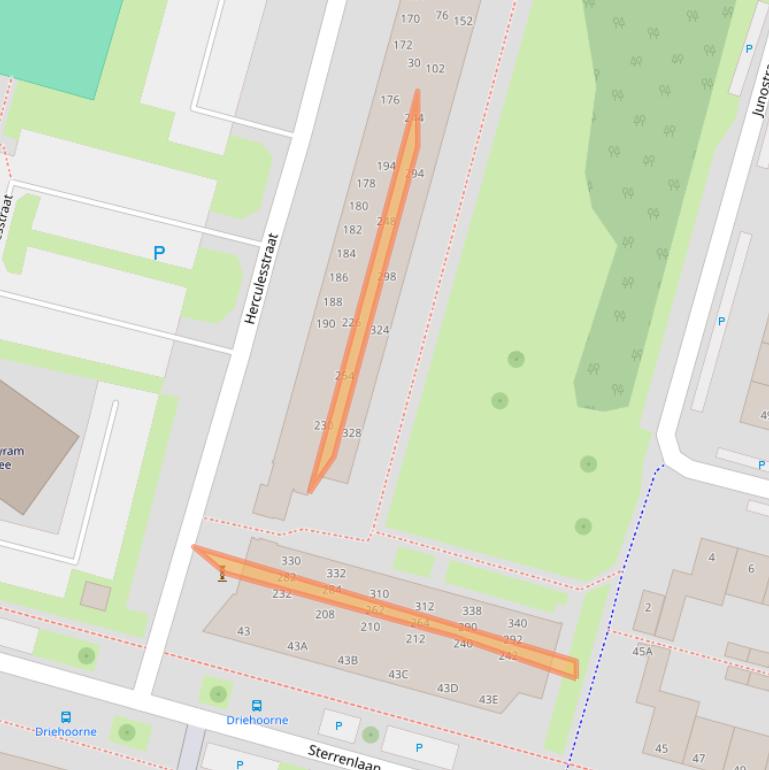 Kaart van postcodegebied 2402VX.