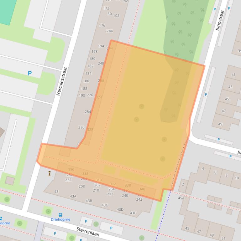 Kaart van postcodegebied 2402VZ.