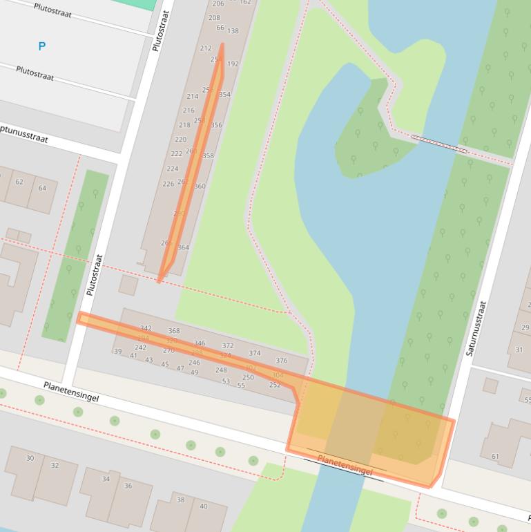 Kaart van postcodegebied 2402XK.