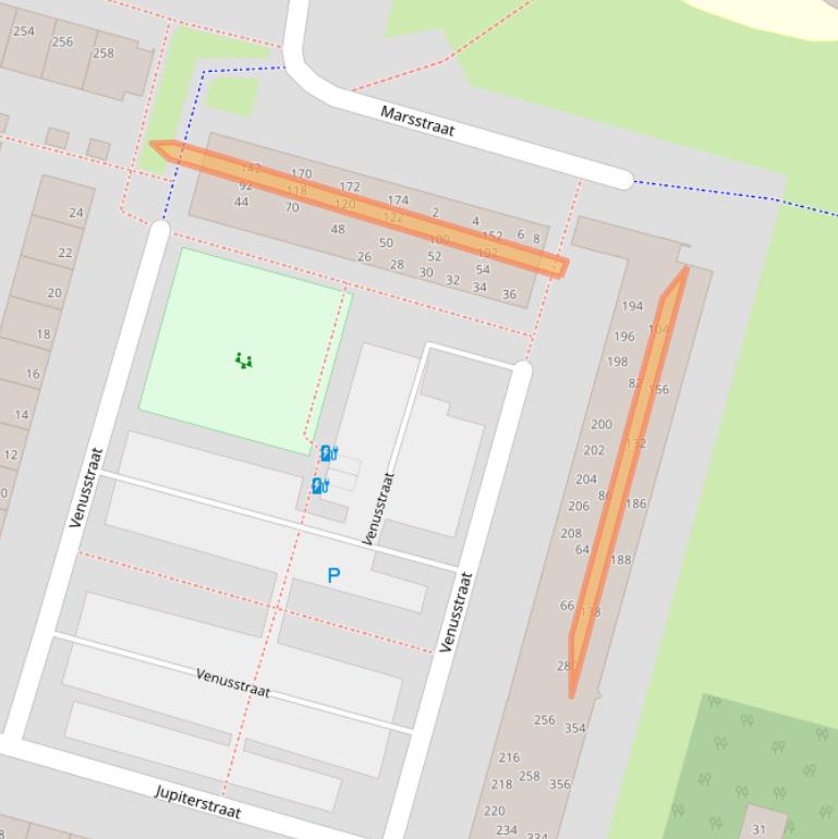 Kaart van postcodegebied 2402XT.